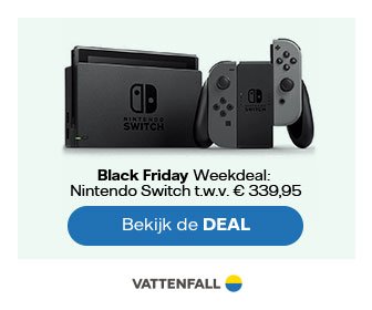 Black Friday Deal: Nintendo Switch cadeau bij 1-jarig energiecontract